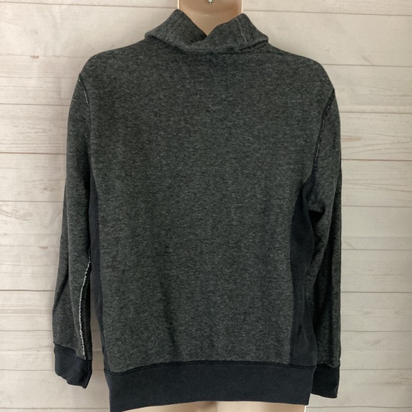 J.Crew Size S Vintage Fleece Charcoal Gray Mock Neck Pullover Sweatshirt - Picture 6 of 8